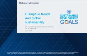 Presentation by by Jacques Bughin: Disruptive trends and global sustainability