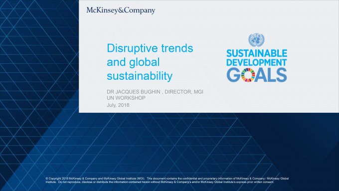 Presentation by by Jacques Bughin: Disruptive trends and global sustainability